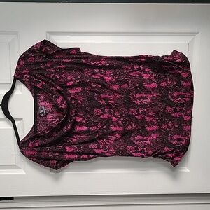 Snake Print Short Sleeve Top